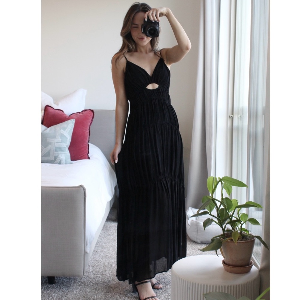 YFB (YOUNG FABULOUS & BROKE) Delphine Chiffon Maxi Dress